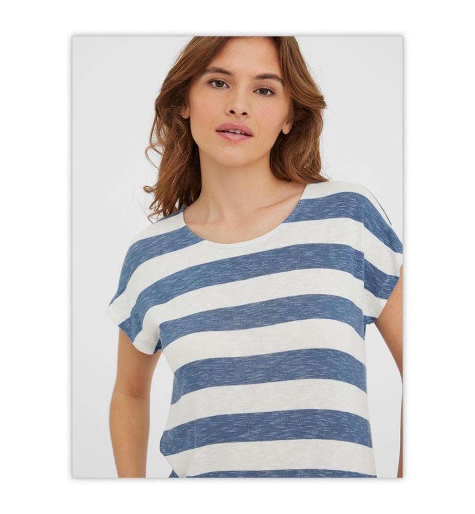 Top Wide - Blau Und Weiss