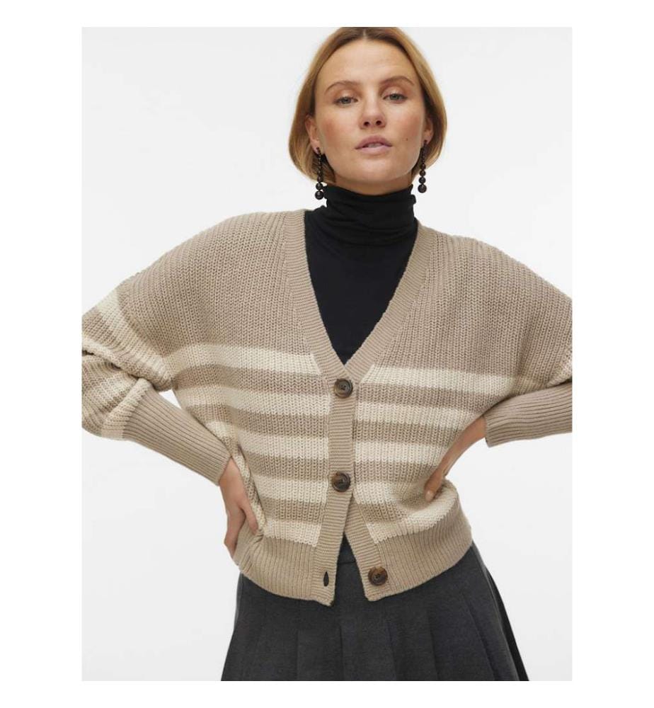 Strickjacke - Mondgestein / Silber