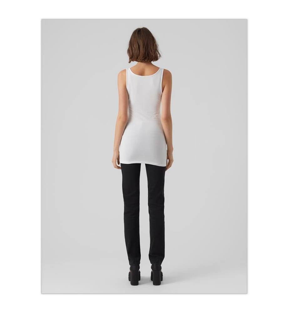 2er-Set Maxi Tank Tops - Schwarz und Weiss