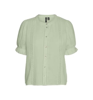 Regular Fit Bluse - Wassergrün
