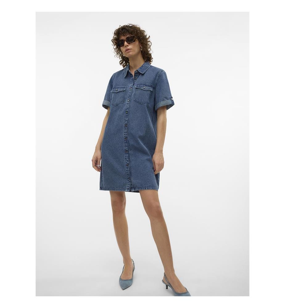 Kleid - Medium Blue Denim