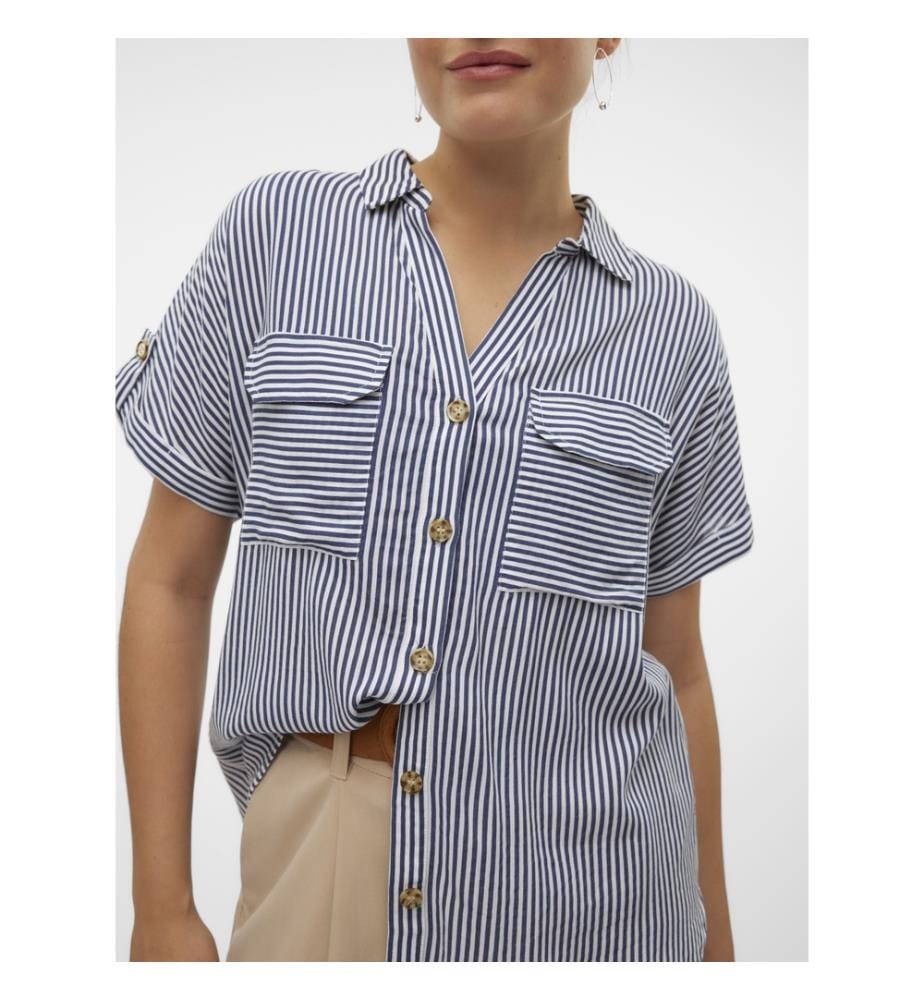 Shirt - Lorbeergrün / Schneeweiss
