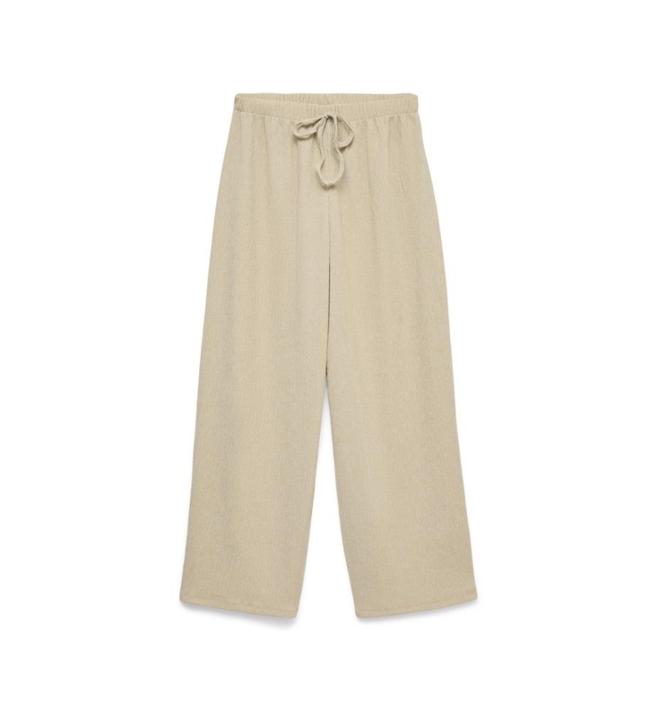 Pantaloni a gamba larga - Beige