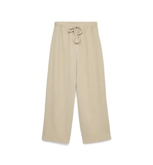 Hose mit weitem Bein - Beige