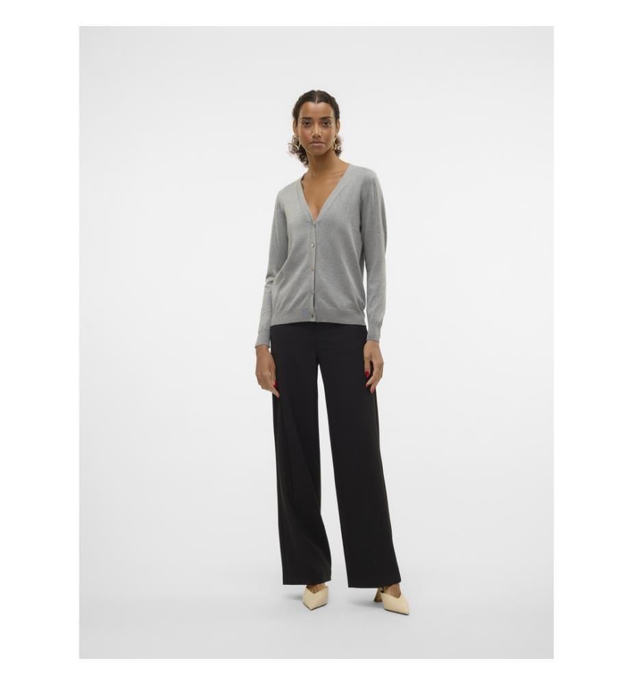 Strickjacke -Medium Grey Melange