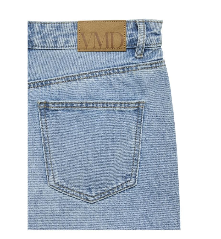 Loose Fit Denim Shorts - Blau
