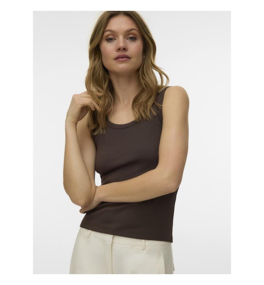 Relaxed Fit Tanktop - Braun