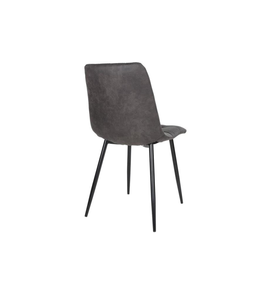 House Nordic - Stuhl Middelfart 2 Stück, 86 x 55 cm, Dunkelgrau/Schwarz