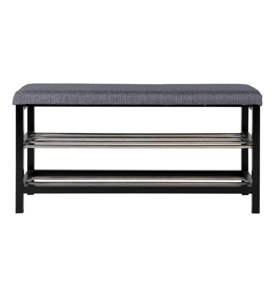 House Nordic - Banc Padova 100 x 50 cm, Gris/Noir