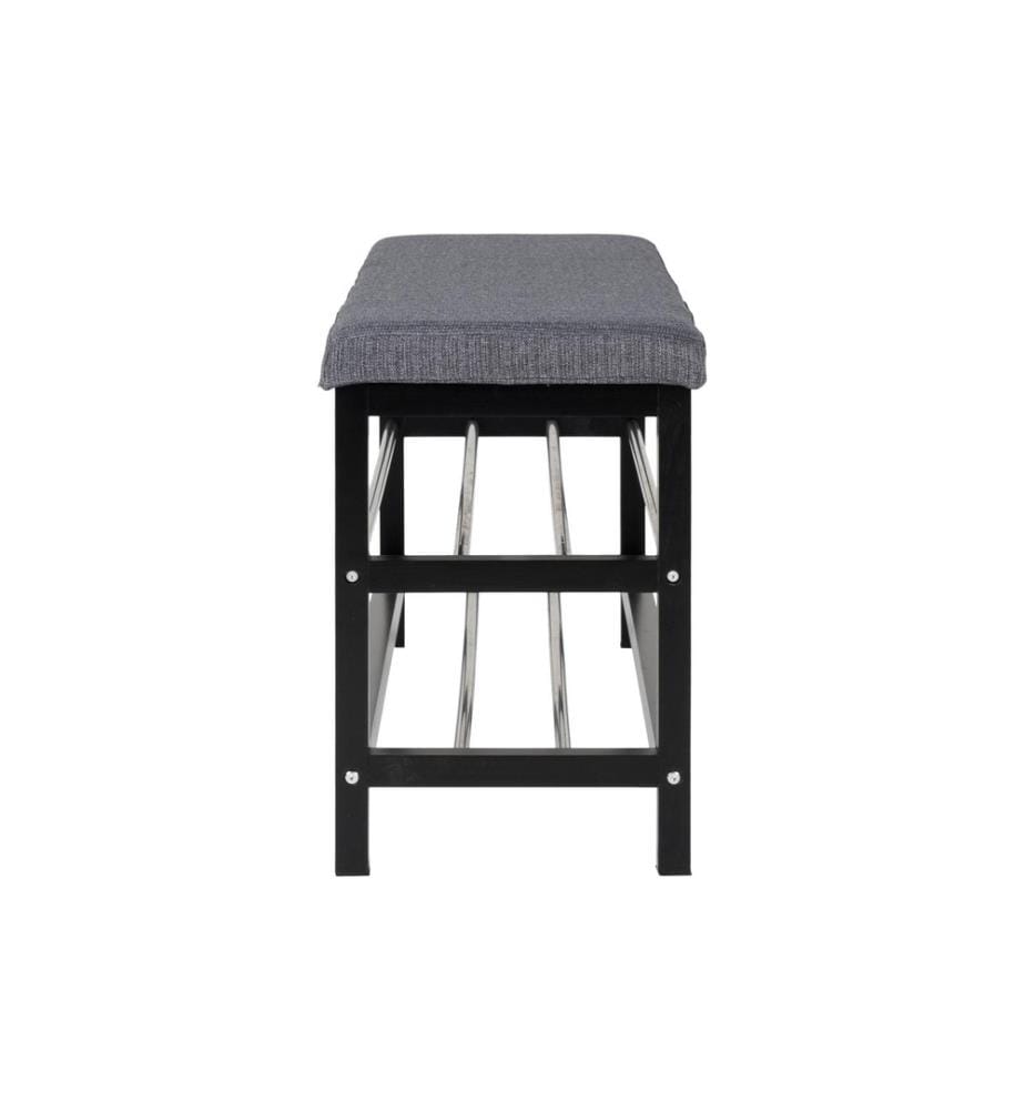 House Nordic - Banc Padova 100 x 50 cm, Gris/Noir
