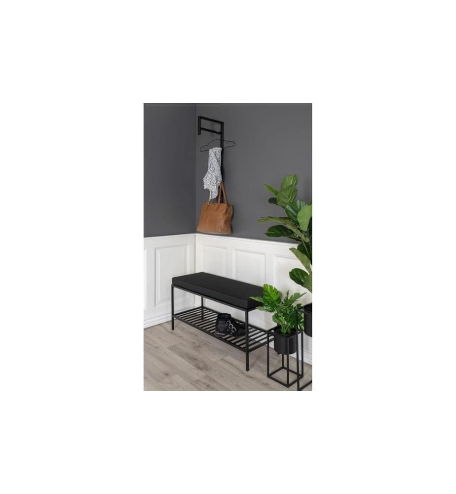 House Nordic - Banc Vita 100 x 48,5 cm, Noir