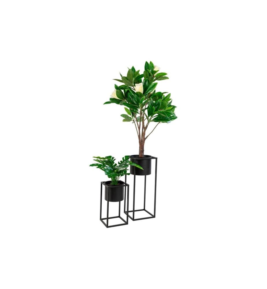 House Nordic - Pot de fleur Marla 2 pièces, Noir