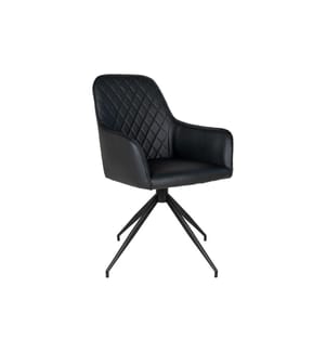 House Nordic - Chaise Harbo 62 x 56 x 89, Noir,  1 pièce