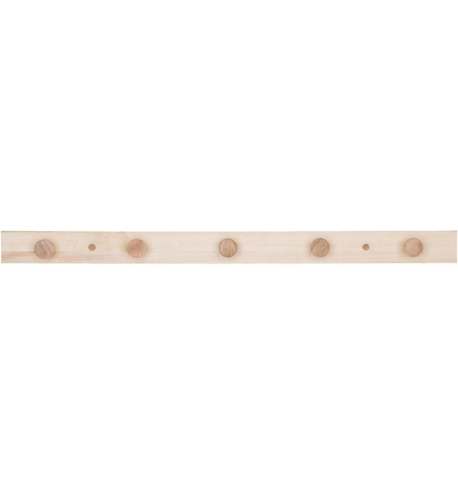 House Nordic - Wandgarderobe Abano 70 cm x 4 cm, Braun