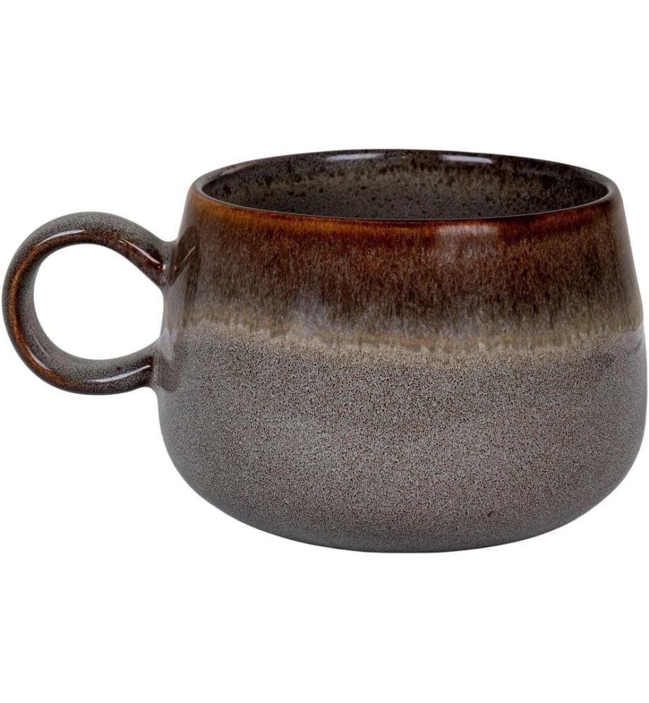 House Nordic - Teetasse Selma 4 Stück, Braun/Grau