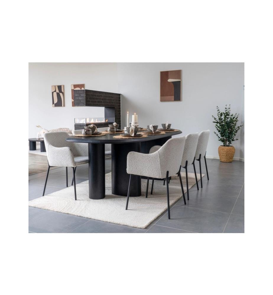 House Nordic - Assiette non décorative Selma 4 Pièce/s, Brun/Gris
