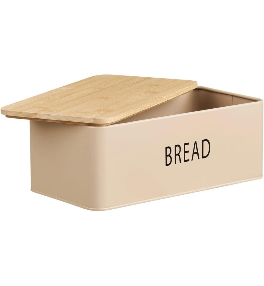 House Nordic - Vorratsbehälter-Set Tula, Metall, Holz / Beige