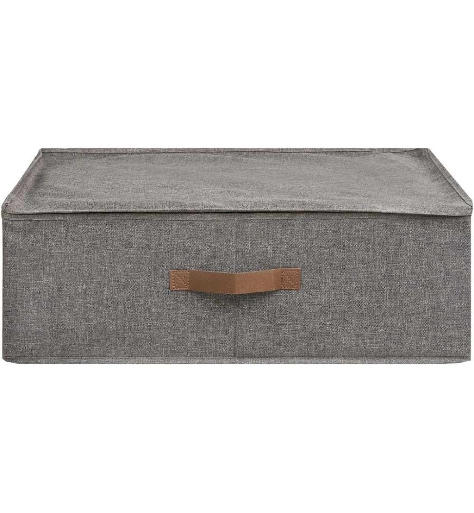 House Nordic - Boîte de rangement Noto 56 x 47 x 18 cm, gris foncé