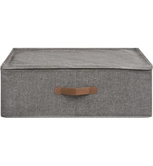 House Nordic - Boîte de rangement Noto 56 x 47 x 18 cm, gris foncé