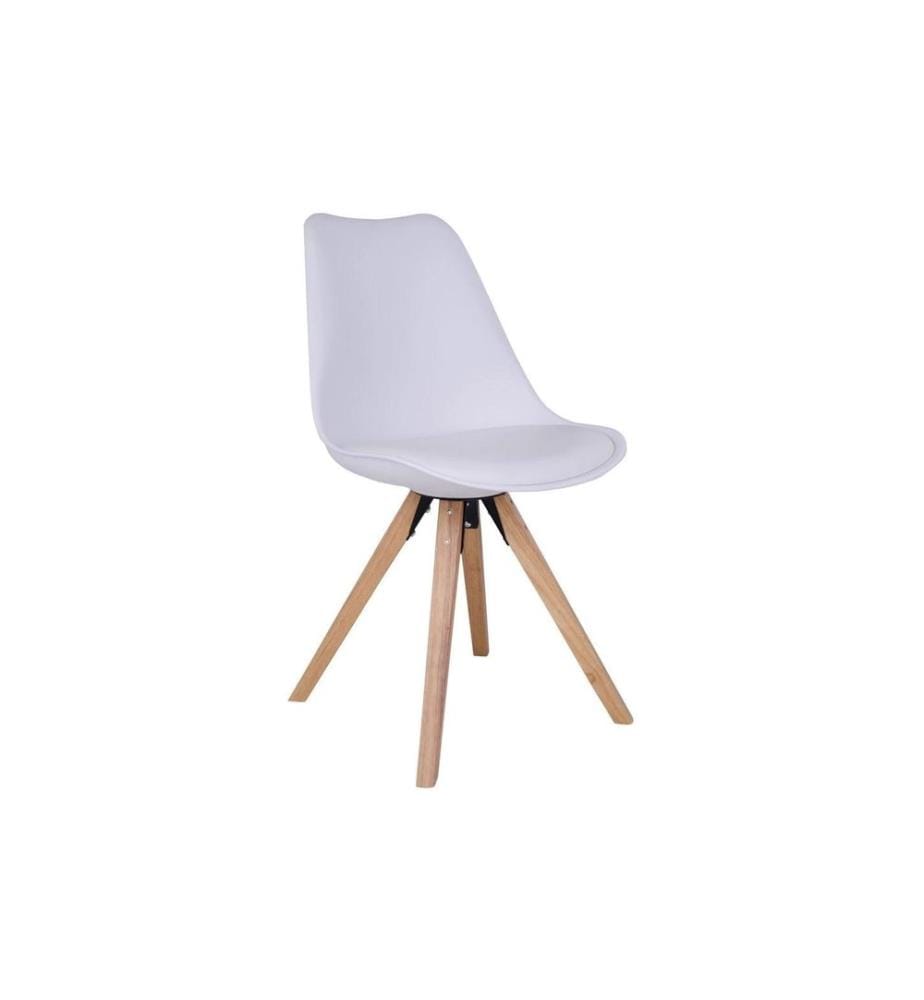 House Nordic - Stuhl Bergen 2 Stück, 86 x 55 cm, Braun/Weiss