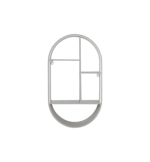 House Nordic - Wandregal Feira 35 x 15 x 60 cm, Grau