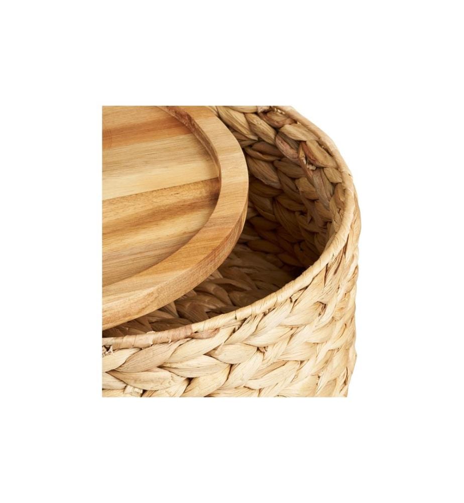House Nordic - Panier de rangement Botofte, Jacinthe d'eau, lot de 3