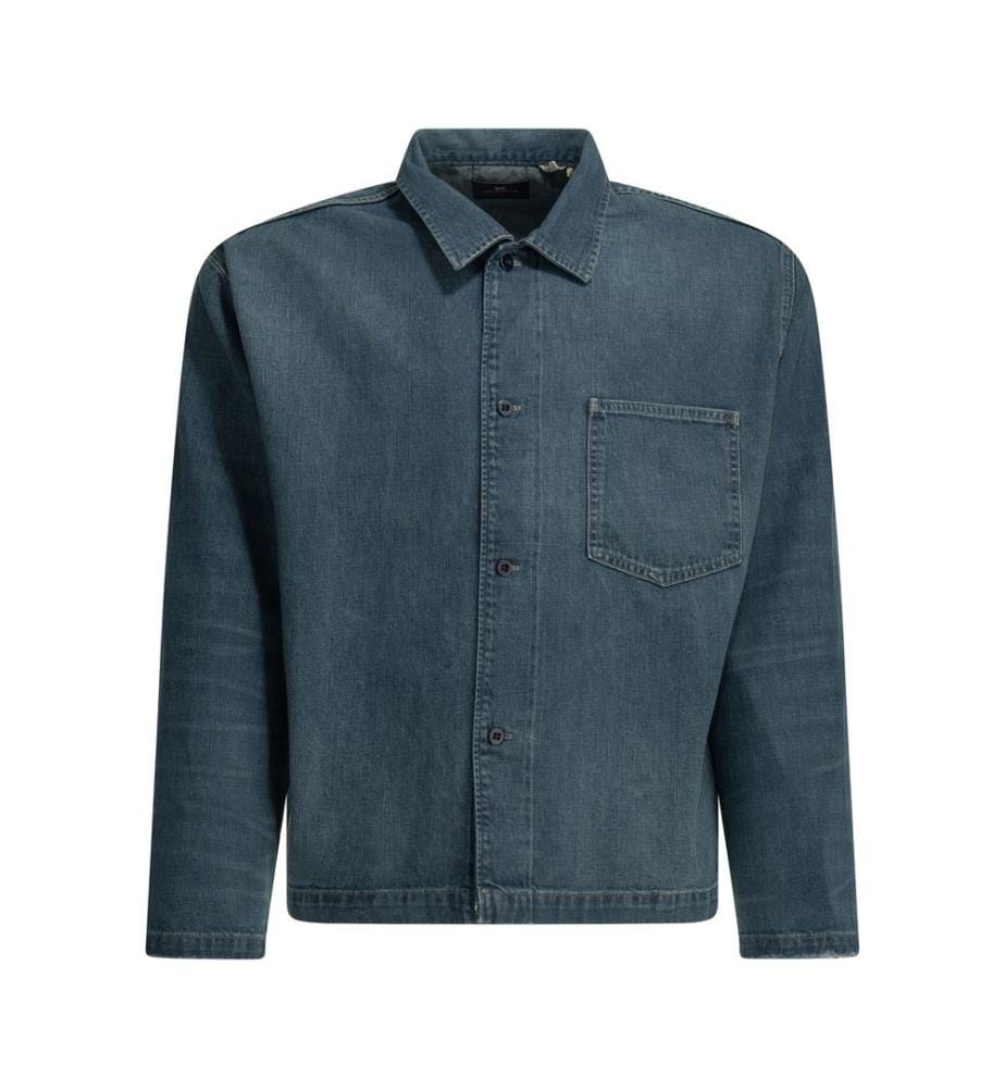 Jacke "Shacket" Überhemd - Hellblau