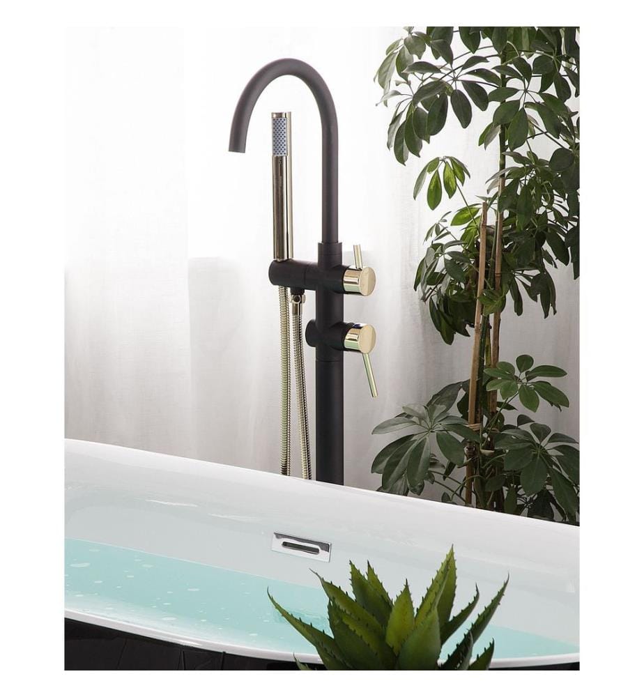 Rubinetteria per vasca da bagno freestanding TUGELA Nero/Oro