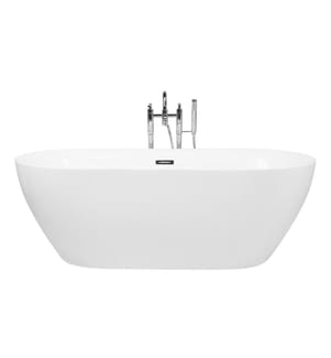 Vasca da bagno freestanding CARRERA 150 x 75 cm Bianco