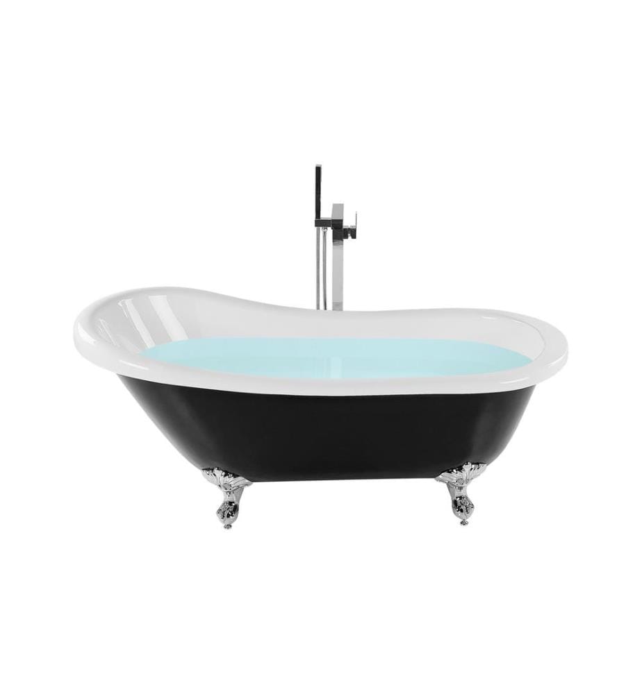 Baignoire îlot CAYMAN 170 x 76 cm Noir/blanc