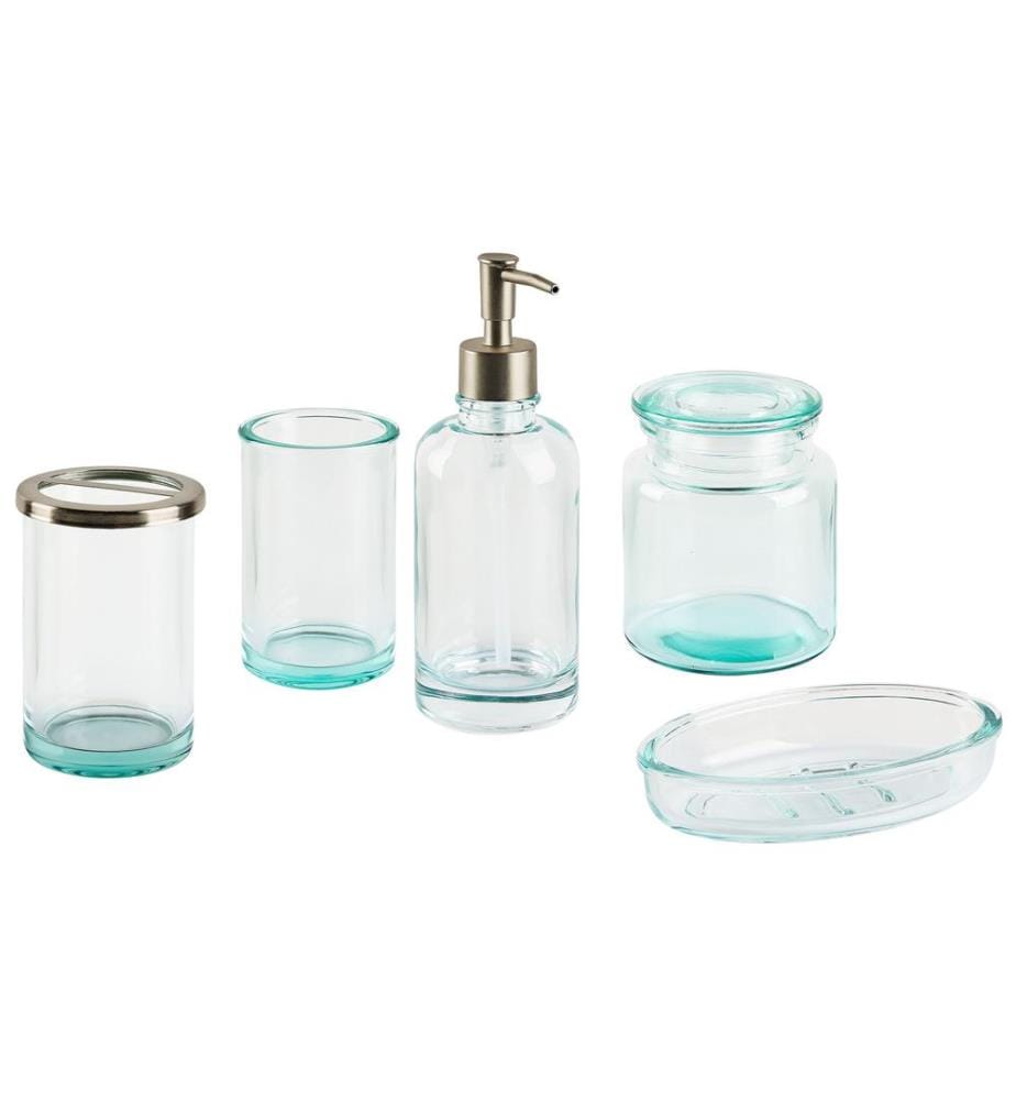 Set da 5 accessori per il bagno AMARGA Vetro Verde