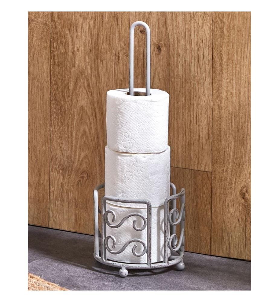 Toilettenpapierhalter MANDI Metall Grau