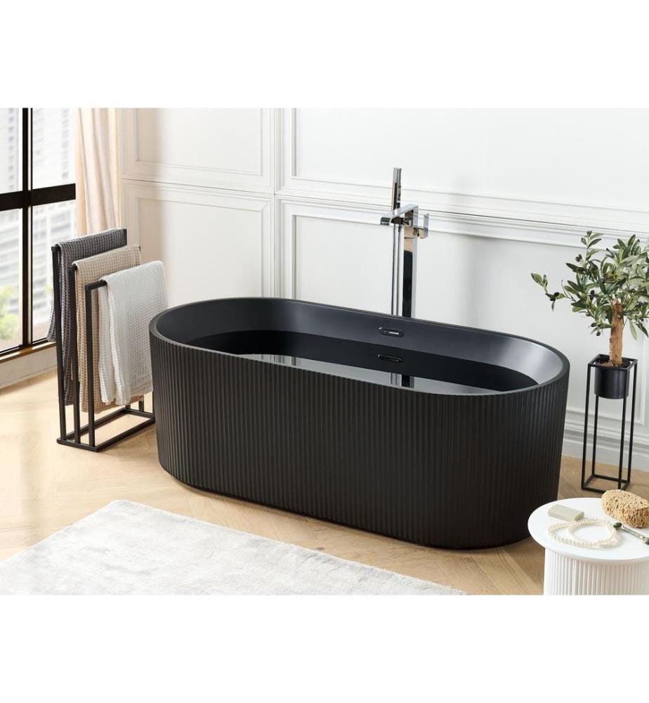 Baignoire îlot GOCTA 169 x 80 cm Noir