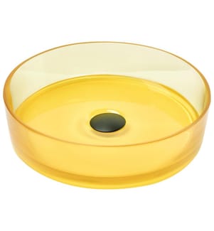 Lavabo da appoggio TOLOSA ? 36 cm Superficie solida Giallo