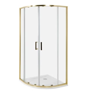 Cabine de douche JUKATAN 90 x 90 x 185 cm Doré