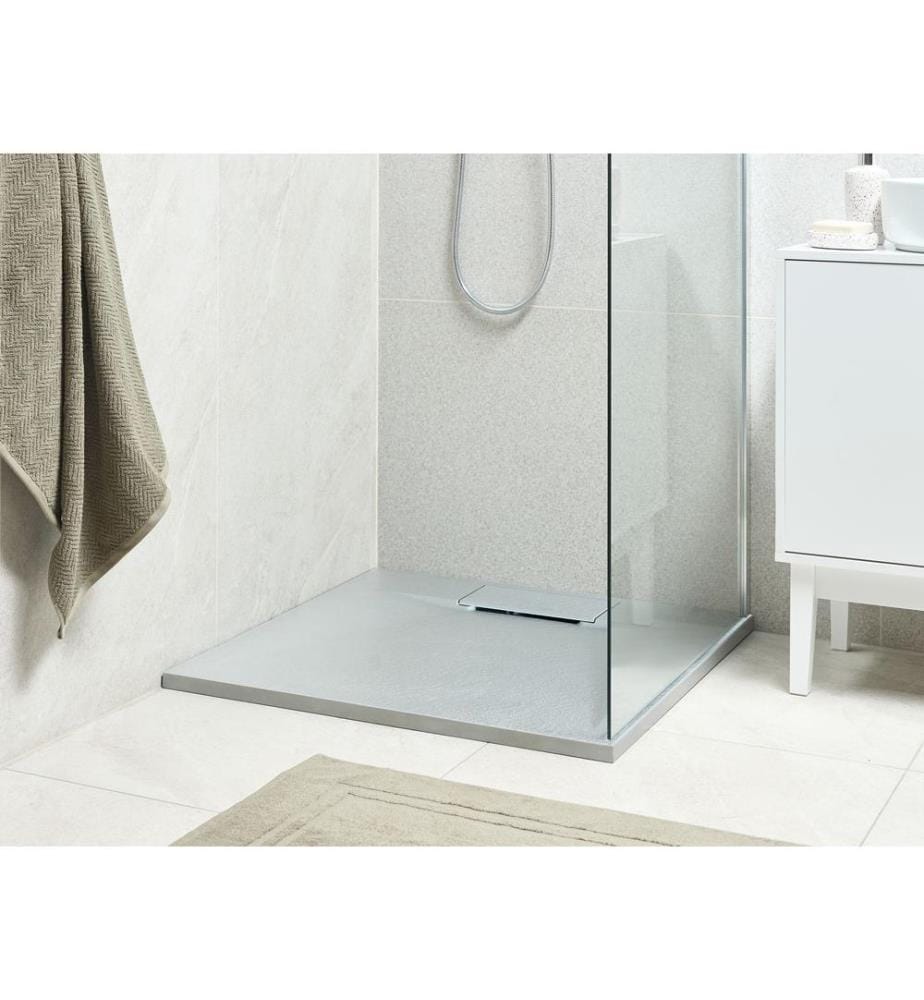Bac de douche AZZURRO 80 x 80 x 3 cm Gris