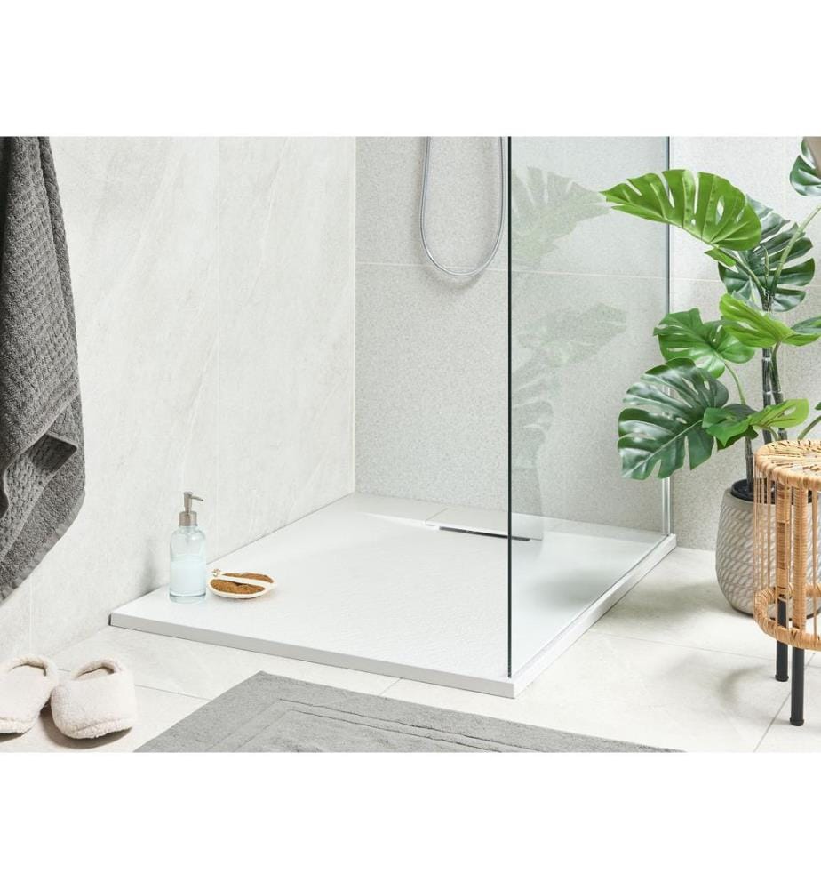 Bac de douche AZZURRO 80 x 100 x 3 cm Blanc