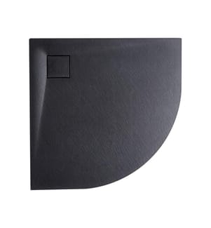 Piatto doccia PARON 80 x 80 x 3 cm Nero