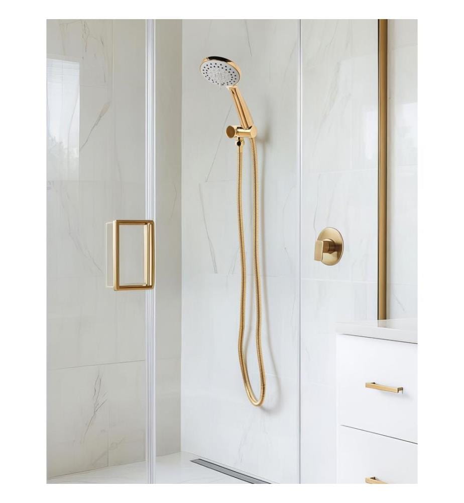 Shower Head and Hose Kit TAMUSHAL 3-function Gold