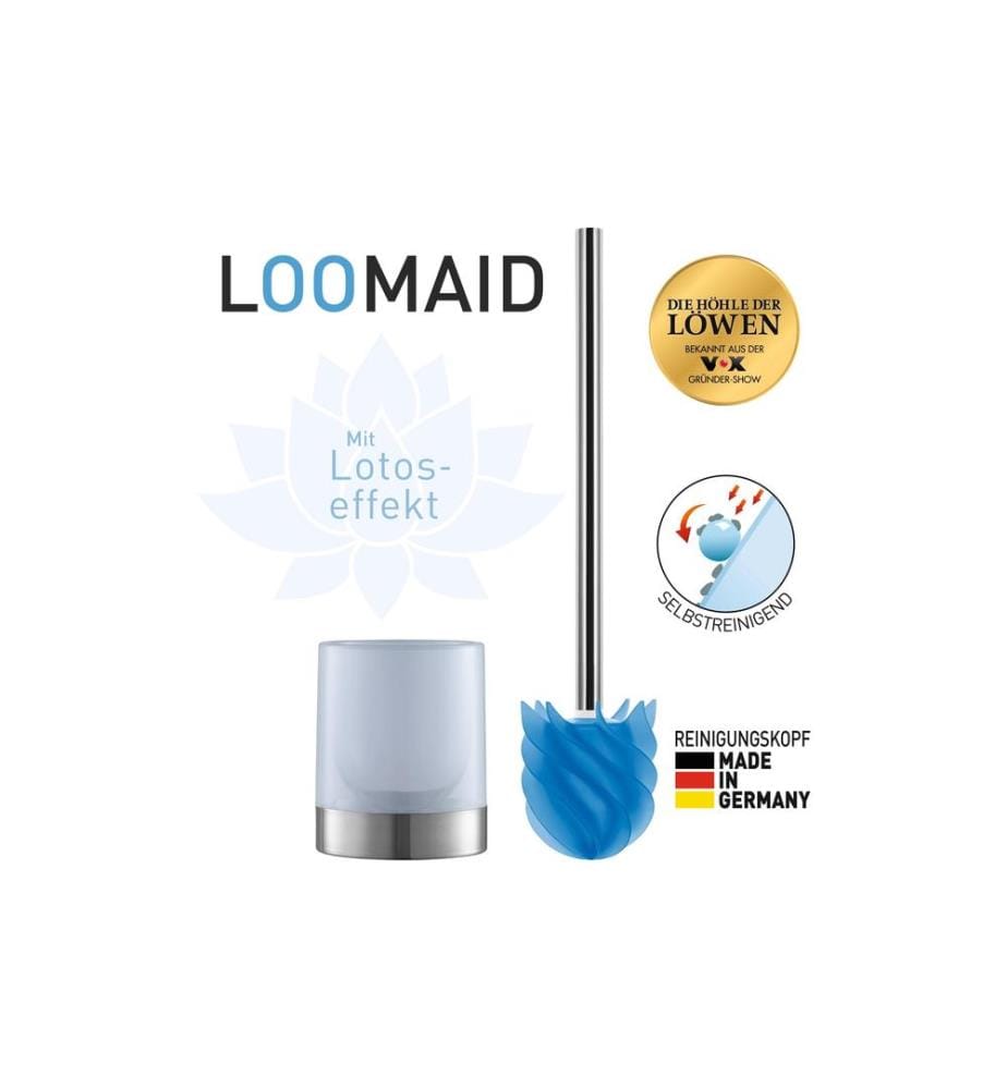 LOOMAID - Toilettenbürste LOOMAID - aus Silikon, Blau, schmutzabweisend