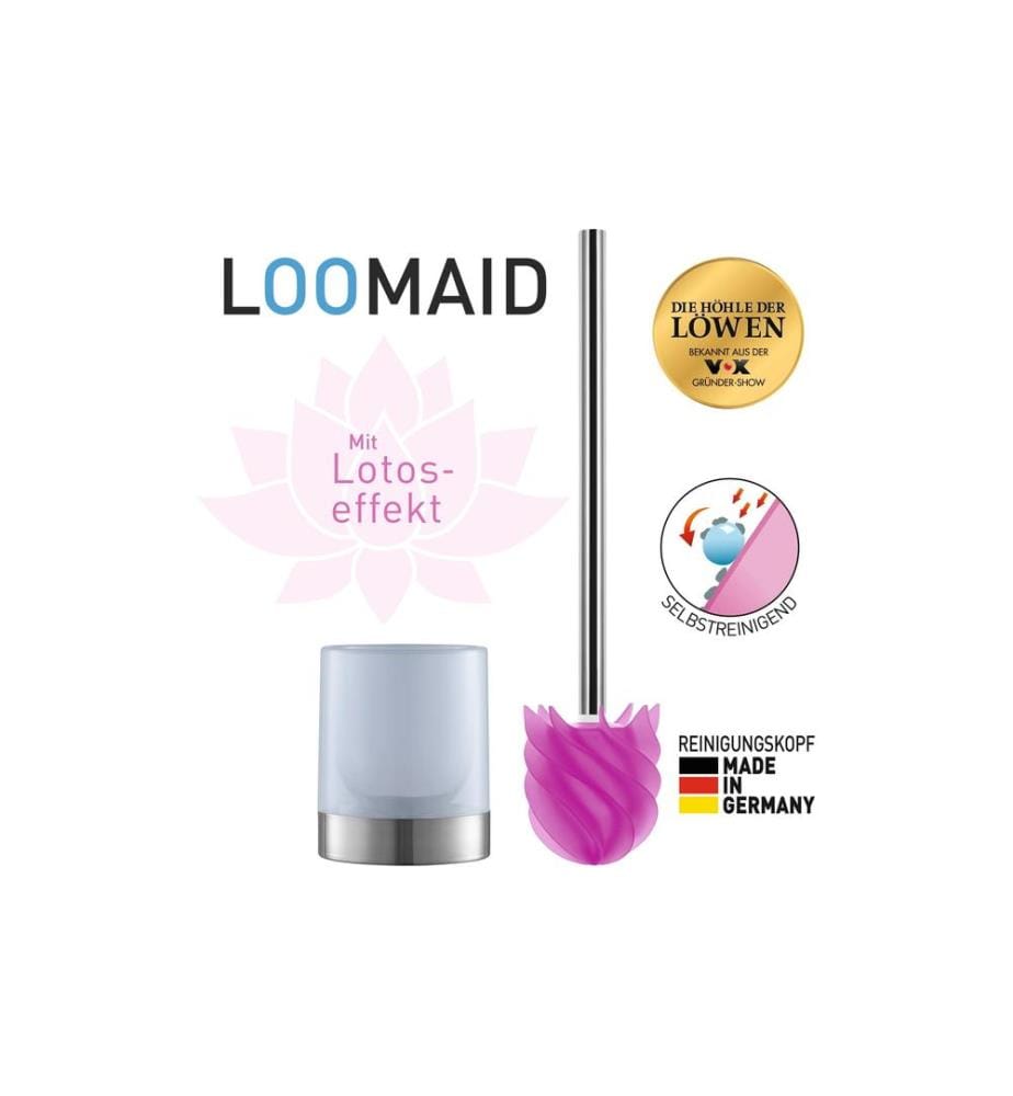 LOOMAID - Toilettenbürste LOOMAID - aus Silikon, Pink, schmutzabweisend