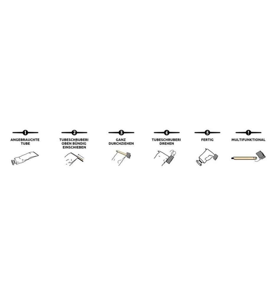 böörds - Tubeschruberi 3 Pièce/s, Beige/Blanc