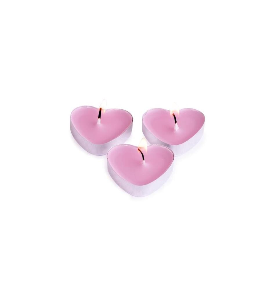 PAJOMA - Teelichter in Herzform Pink, 50 Stk