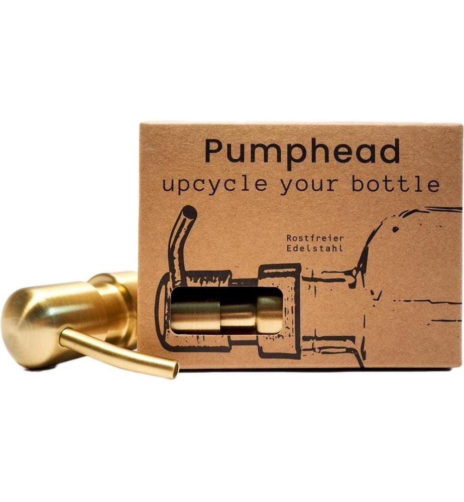 PUMPHEAD - Pompe à savon pour bouteilles de boissons en verre Doré