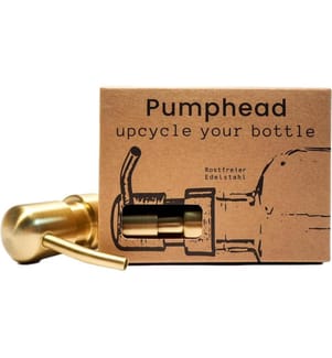PUMPHEAD - Pompe à savon pour bouteilles de boissons en verre Doré