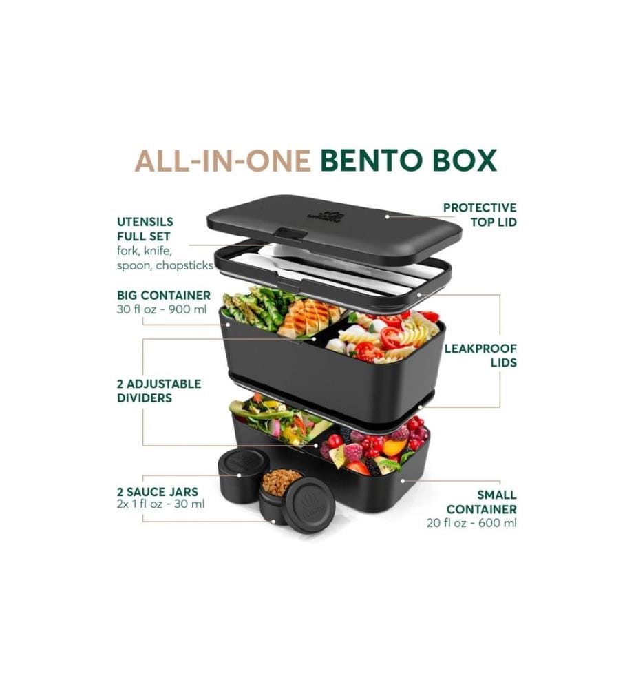 Umami - Lunchbox Nestable L Rosewood Black