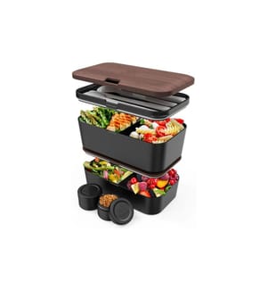 Umami - Boîte casse-croûte Nestable L Walnut Black