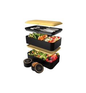 Umami - Boîte casse-croûte Original L Black und Bamboo