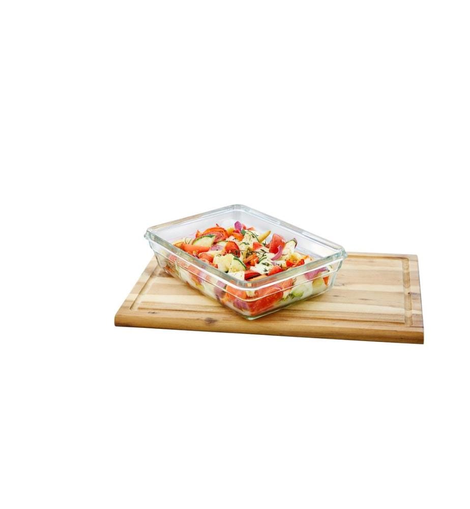 EMSA - Récipients à provisions Clip & Close Eco En 3 parties, Transparent/Rouge