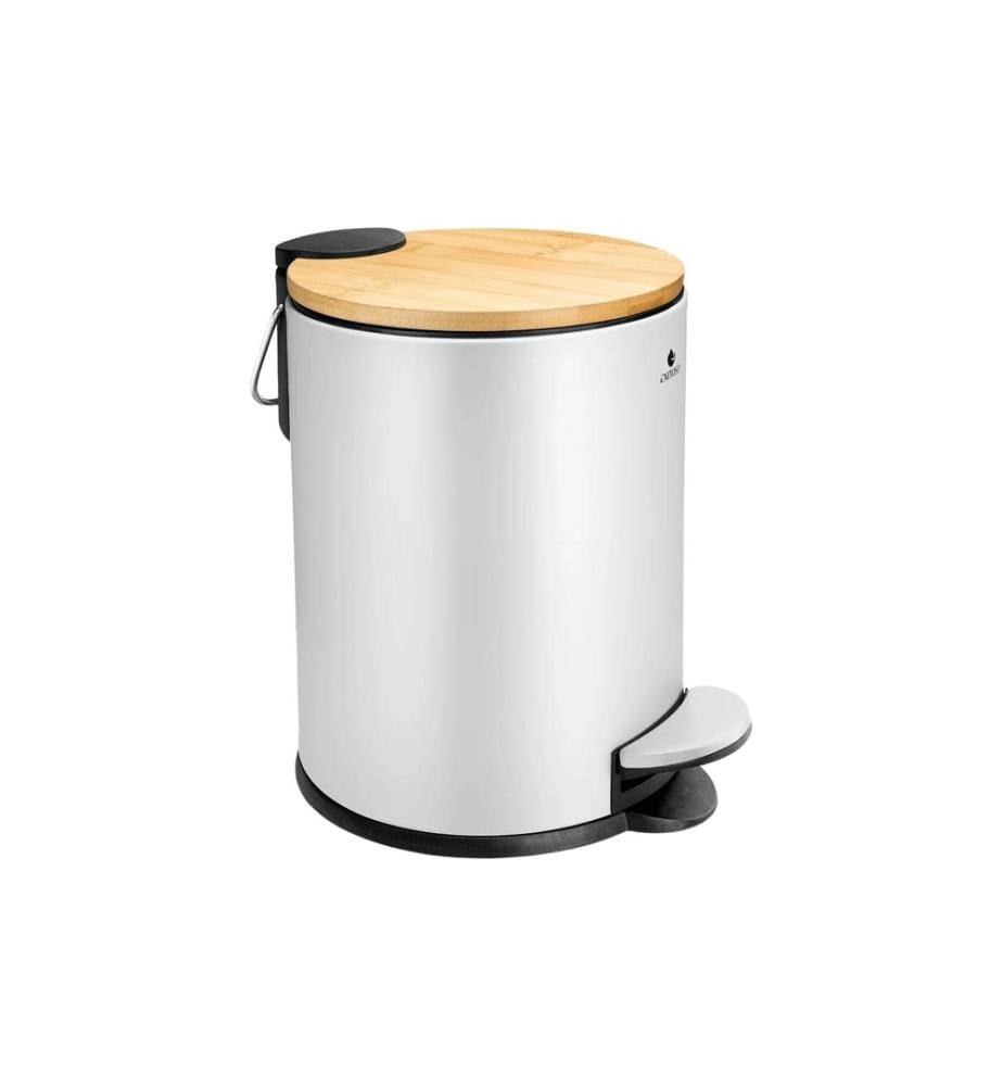 Exitoso - Tretmülleimer mit Softclose-Deckel 3 l, Weiss